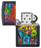 Zippo Street Art Design Black Matte 49605