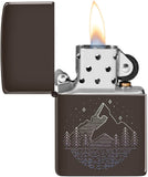 Zippo Mountain Design Brown 49633