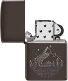 Zippo Mountain Design Brown 49633