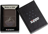 Zippo Mountain Design Brown 49633