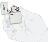 Zippo Retro Fridge Texture Print Design White Matte 49636