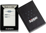 Zippo Retro Fridge Texture Print Design White Matte 49636