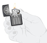 Zippo American Metal Emblem Black Matte 49639