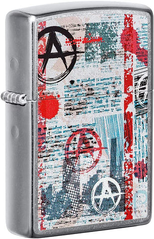 Zippo Anarchy Street Art Design Street Chrome 49662