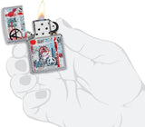 Zippo Anarchy Street Art Design Street Chrome 49662