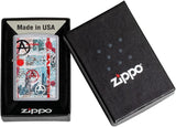 Zippo Anarchy Street Art Design Street Chrome 49662