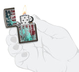 Zippo Statue Of Liberty Design Black Ice 49663