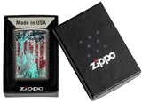 Zippo Statue Of Liberty Design Black Ice 49663