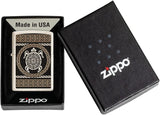 Zippo Turtle Design Mercury Glass 49665
