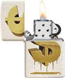 Zippo Drippy Dollar Design Mercury Glass 49681