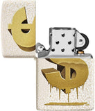 Zippo Drippy Dollar Design Mercury Glass 49681