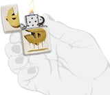 Zippo Drippy Dollar Design Mercury Glass 49681