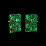 Zippo Skull Crown Glow-in-The-Dark 540 Color Design 49696