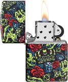 Zippo Skull Crown Glow-in-The-Dark 540 Color Design 49696