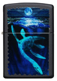 Zippo Black Light Loch Ness Design Black Matte 49697