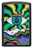 Zippo Black Light Eye Design Black Matte 49699