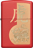 Zippo Year of The Tiger Design Red Matte 49701