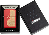 Zippo Year of The Tiger Design Red Matte 49701