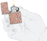 Zippo Armor® Geometric Diamond Pattern Design 49702