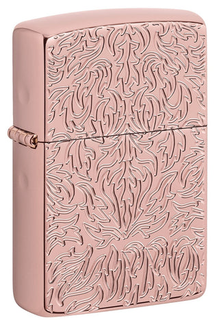 Zippo Carved Armor Rose Gold Design 49703