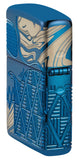 Zippo Armor High Polish Blue Skull Design 49705