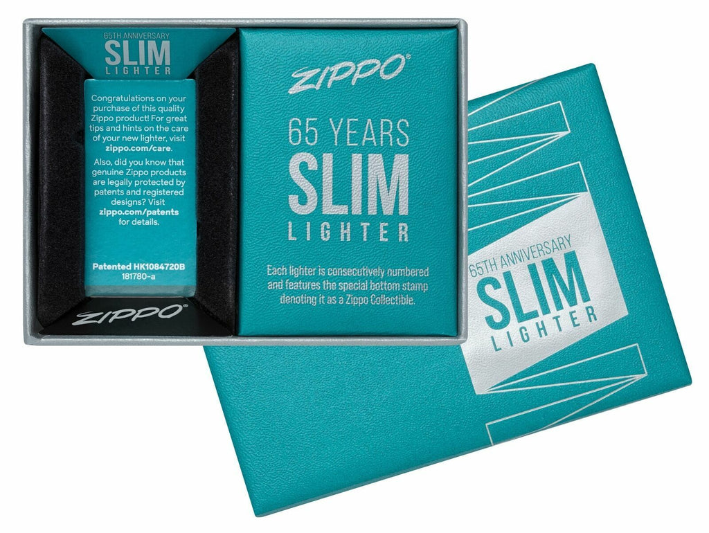 Zippo Accendini Unisex 49709 Argento 65th Anniversary Slim Limited Edition  numerata : : Salute e cura della persona