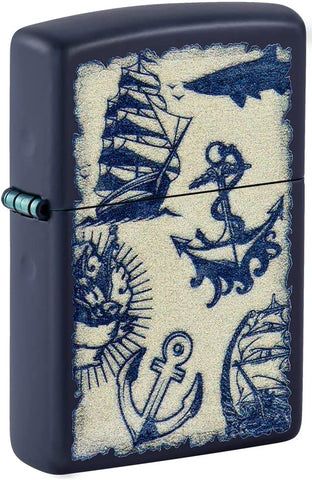 Zippo Nautical Design Navy Matte 49774