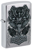 Zippo Viking Design Brushed Chrome 49777