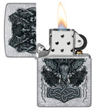 Zippo Viking Design Brushed Chrome 49777