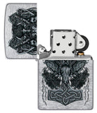 Zippo Viking Design Brushed Chrome 49777