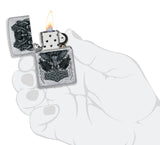 Zippo Viking Design Brushed Chrome 49777