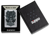 Zippo Viking Design Brushed Chrome 49777