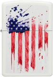 Zippo US Flag Design White Matte 49783