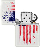 Zippo US Flag Design White Matte 49783