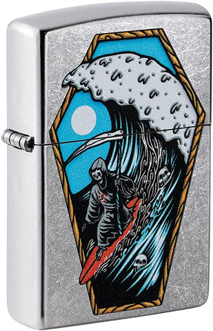 Zippo Reaper Surfer Design Street Chrome 49788