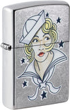 Zippo Sailor Girl Tattoo Design Street Chrome 49789