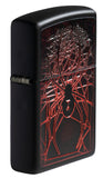 Zippo Spider Design Texture Print Black Matte 49791