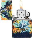 Zippo Compass Mountain Design 540 Color Glow in The Dark 49805