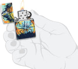 Zippo Compass Mountain Design 540 Color Glow in The Dark 49805