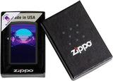 Zippo Sunset Black Light Design Black Matte 49809
