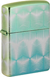 Zippo Pattern 360 Design High Polish Teal 49813