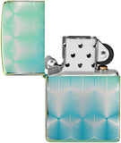 Zippo Pattern 360 Design High Polish Teal 49813