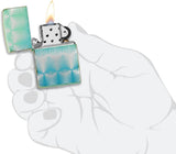 Zippo Pattern 360 Design High Polish Teal 49813