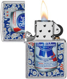 Zippo Pabst Blue Ribbon Can Street Chrome 49821