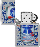Zippo Pabst Blue Ribbon Can Street Chrome 49821