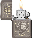 Zippo Bob Marley Laser Two Tone Black Ice 49825