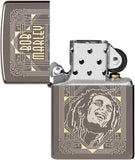 Zippo Bob Marley Laser Two Tone Black Ice 49825
