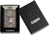 Zippo Bob Marley Laser Two Tone Black Ice 49825
