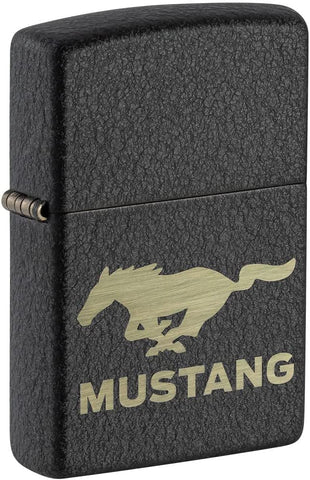 Zippo Ford Mustang Black Crackle 49827