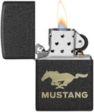 Zippo Ford Mustang Black Crackle 49827